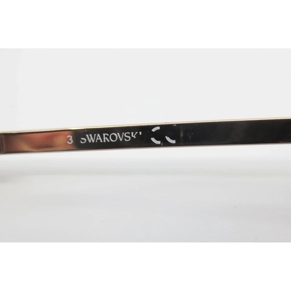 Swarovski SK 5296 028 Rose Gold Crystal Detail Semi Rimless Eyeglasses 52-16-140
